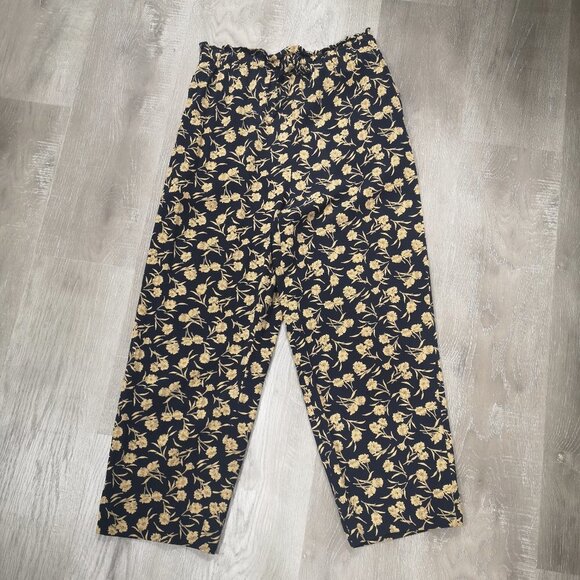 Liz Claiborne Collection Ladies Size Medium Navy & Gold Pull On Pants - Picture 2 of 7